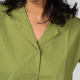 Olive Mist Cotton Shirt