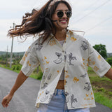 Out Of Office Handblocked Cotton Shirt