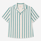 Tealune Stripe Handblocked Cotton Shirt
