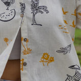 Out Of Office Handblocked Cotton Shirt