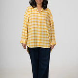 Marigold Handloom Cotton Shirt