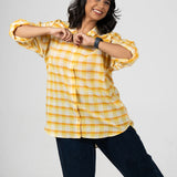 Marigold Handloom Cotton Shirt