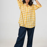 Marigold Handloom Cotton Shirt