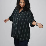 Classic Black Handloom Cotton Shirt