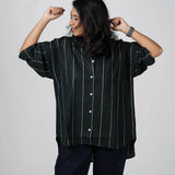 Classic Black Handloom Cotton Shirt