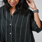 Classic Black Handloom Cotton Shirt
