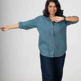 Midnight Slate Handloom Shirt