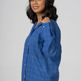 Classic Blue Checked Handloom Shirt