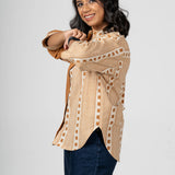 Maati Grid Handblocked Cotton Shirt