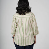 Ivy Stripe Handblocked Cotton Shirt