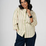 Ivy Stripe Handblocked Cotton Shirt