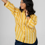 Mellowday Handblocked Cotton Shirt