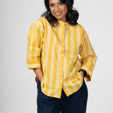 Mellowday Handblocked Cotton Shirt