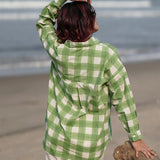 Off-Duty Checked Handblocked Cotton Shirt