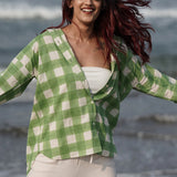 Off-Duty Checked Handblocked Cotton Shirt