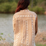 Maati Grid Handblocked Cotton Shirt