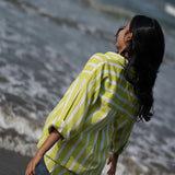 Limezest Stripe Handblocked Cotton Shirt