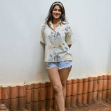 Out Of Office Handblocked Cotton Shirt