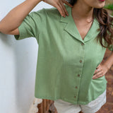 Soft Sage Cotton Shirt