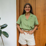 Soft Sage Cotton Shirt