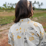 Out Of Office Handblocked Cotton Shirt